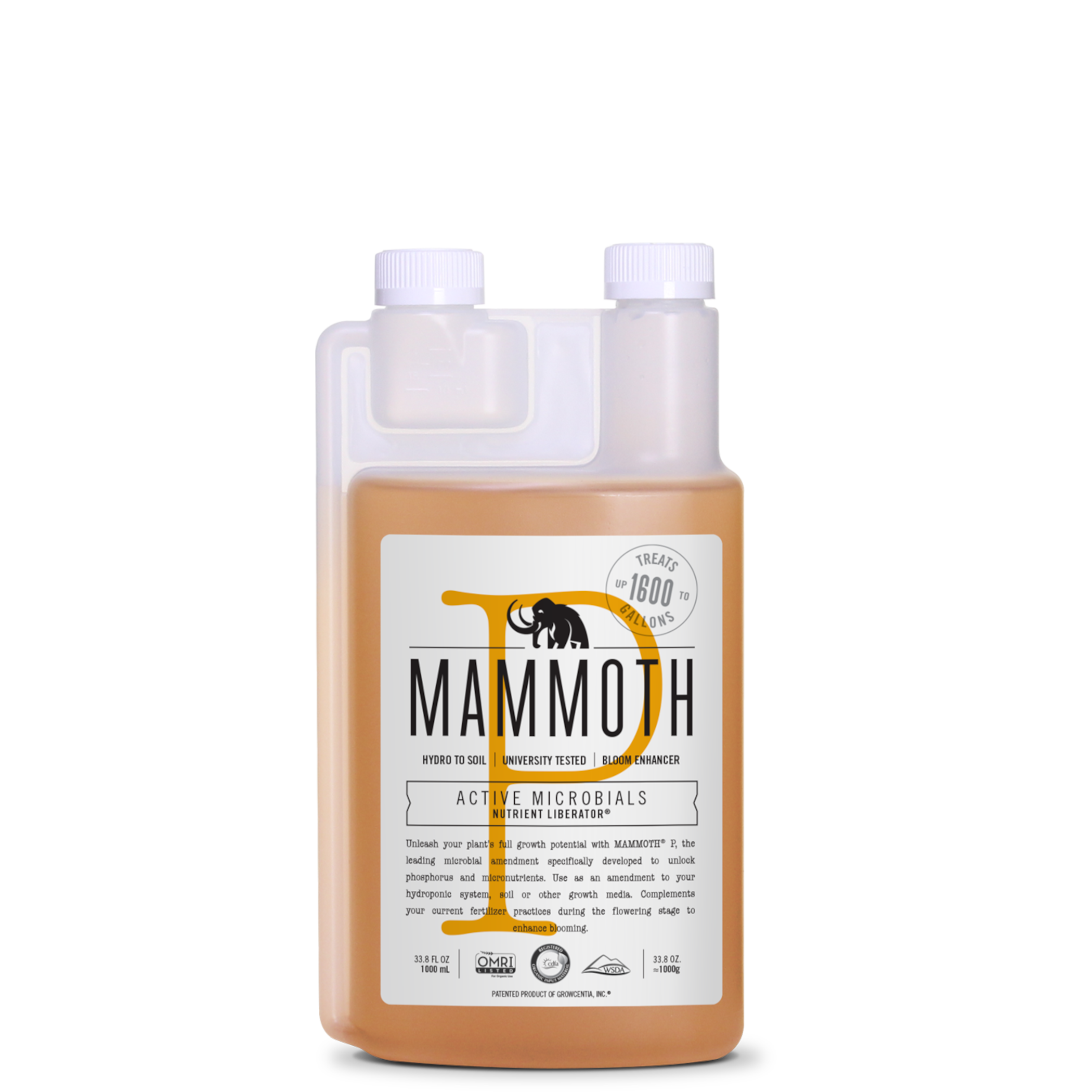 Bottle of Mammoth P, product Image. Enhance Category Image